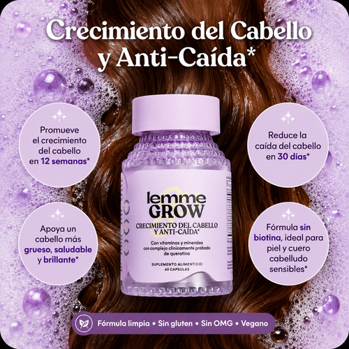 Lemme Grow - Vitaminas para Crecimiento Capilar